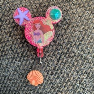 Little mermaid  badge holder